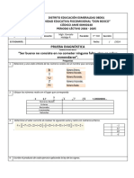 Pruebas Diagnosticas Matutina 9no 2024-2025