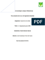 1.1. (Mapa Conceptual, Cuadro Comparativo, Mapa Mental) Organización para El QFD