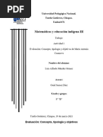 Actividad 1 Lectura Maria A. Casanova. Evaluacion. Luis Alfredo Méndez Gómez