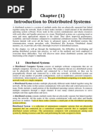 Chapter (1) Introduction To Distributed Systems