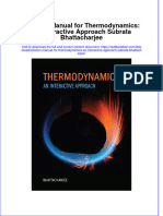 PDF Solution Manual For Thermodynamics An Interactive Approach Subrata Bhattacharjee Online Ebook Full Chapter