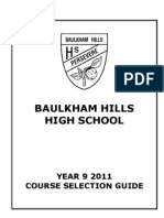 Year 9 Subject 2011 Course Selection Booklet