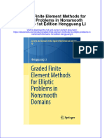 Ebook Graded Finite Element Methods For Elliptic Problems in Nonsmooth Domains 1St Edition Hengguang Li Online PDF All Chapter