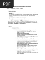 ESI Course - How To Gather and Document User Requirements