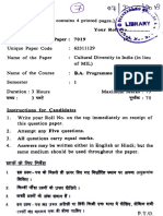 B.A (Prog) History 1st Semester 2018