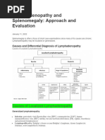 Lymphadenopathy and Splenomegaly, MANUAL OF MEDICINE