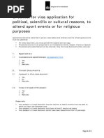 Checklist Political Scientific Cultural