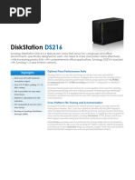 Synology DS216 Data Sheet Enu