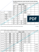 Evening May-August 2024 Draft Teaching Timetable