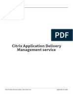 Citrix Application Delivery Management Service