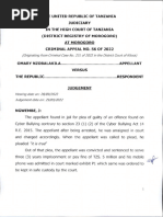 Omary Nzobalakila Vs Republic (Criminal Appeal 56 of 2022) 2022 TZHC 14678 (29 September 2022)