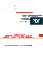 Politica Energética y Marco Legal en El Perú