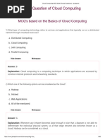 Cloud Computing MCQ (Multi Choice Questions) - Javatpoint