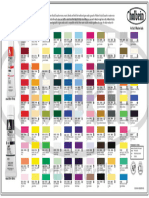 Holbein Acryla Gouache Color Chart