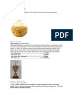 Presupuesto - Trofeos y Medallas