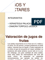 Valoración de Jugos de Frutas