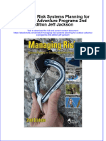 Ebook Managing Risk Systems Planning For Outdoor Adventure Programs 2Nd Edition Jeff Jackson Online PDF All Chapter