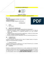 Actividad de Aprendizaje 13.5.2024 Derecho Laboral Administración