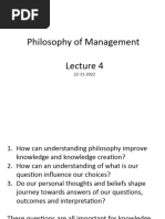 Lecture 5 Philisophy - Positivist