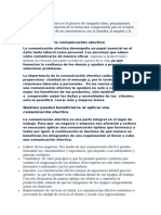 La Comunicación Efectiva Es El Proceso de Compartir Ideas