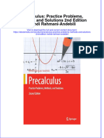 Precalculus Practice Problems Methods and Solutions 2Nd Edition Mehdi Rahmani Andebili Online Ebook Texxtbook Full Chapter PDF