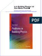 Problems in Building Physics 1St Edition Marko Pinteric Online Ebook Texxtbook Full Chapter PDF