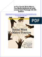 PDF Test Bank For Social Work Macro Practice Plus Mysocialworklab With Etext Access Card Package 5 E 5Th Edition Online Ebook Full Chapter