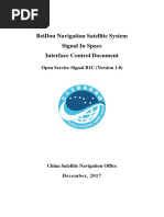 Beidou Navigation Satellite System Signal in Space Interface Control Document