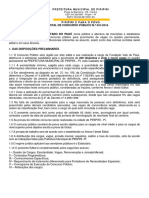 Edital de Concurso Público Da Pref. de Piripiri Pi