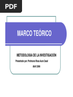 Marco Teórico: Metodologia de La Investigación