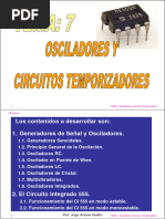 TEMA 7 Osciladores y Circuitos Temporizadores