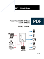 Quick Guide: Model No.: S1200 XP Solar S2400 XP Solar 720W/ 1440W