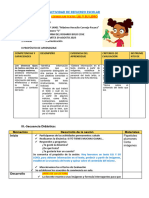 Actividad de Refuerzo Escolar 29 Agosto