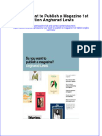 So You Want To Publish A Magazine 1St Edition Angharad Lewis Online Ebook Texxtbook Full Chapter PDF