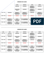 Horario de Clases