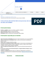 Instrucciones Del Trámite Retiro de Personas de La Base de Datos Del SISBEN