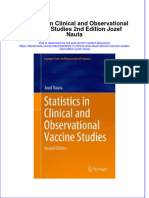 Ebook Statistics in Clinical and Observational Vaccine Studies 2Nd Edition Jozef Nauta Online PDF All Chapter