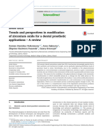 Trends and Perspectives in Modification of Zirconium Oxide For Dental Prosthetic