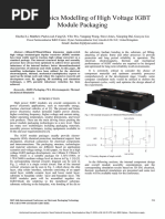 3D Multiphysics Modelling of High Voltage IGBT Module Packaging