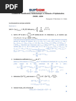 Examen Optimisation Convexe