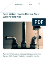 Save Water - How To Reduce Your Water Footprint - Digital For Good