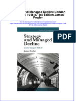 Ebook Strategy and Managed Decline London Transport 1948 87 1St Edition James Fowler Online PDF All Chapter