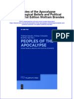 Ebook Peoples of The Apocalypse Eschatological Beliefs and Political Scenarios 1St Edition Wolfram Brandes Online PDF All Chapter