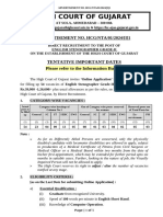 High Court of Gujarat: Advertisement No. HCG/NTA/01/2024/ (I) 1