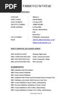 Sidwell's CV