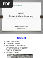 Cement Manufacturing