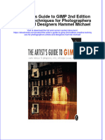 The Artist S Guide To GIMP 2nd Edition Creative Techniques For Photographers Artists and Designers Hammel Michael