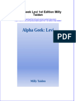 Full Ebook of Alpha Geek Levi 1St Edition Milly Taiden Online PDF All Chapter