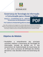 Slides Módulo 3 - Governança de TIC