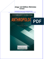 Full Ebook of Anthropology 1St Edition Nicholas Croce Online PDF All Chapter